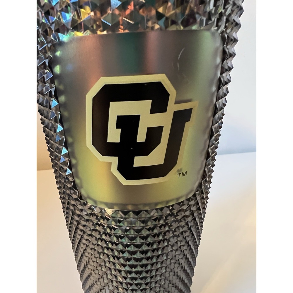 Starbucks CU Colorado University Buffs Studded 24 oz Venti‎ Tumbler NWT